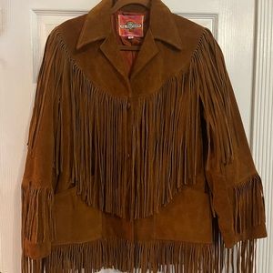 TheVintagest 1970s Vintage Brown Suede Leather Jacket